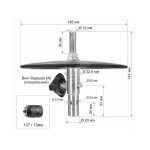 Adapter TONAR ASH.2023D universaalne kruvikeeraja all koos kettaga, d väljundvõll 20/23 mm - Image 2