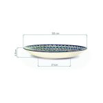UZBEKU ŠĶĪVIS Ljagan 38 cm Mehrob zils dekoratīvs - Image 2